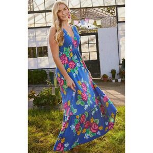 Matilda Jane Brilliant Daydream "Dream Weaver" Floral Maxi Dress Sz M